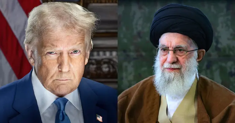 ডোনাল্ড ট্রাম্প ও আয়তুল্লাহ খামেনি